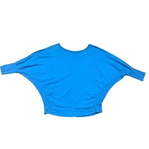 JCPenney Women's‎ Blue Dolman Sleeve Top Cotton Size Medium